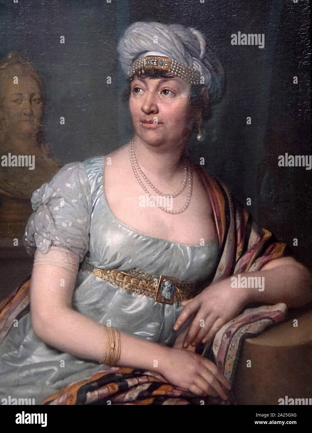 Portrait von A. L. G. de Stael von Vladimir Borovikovsky. Vladimir Lukich Borovikovsky (1757-1825) ein russischer Maler der ukrainischen Ursprungs Stockfoto