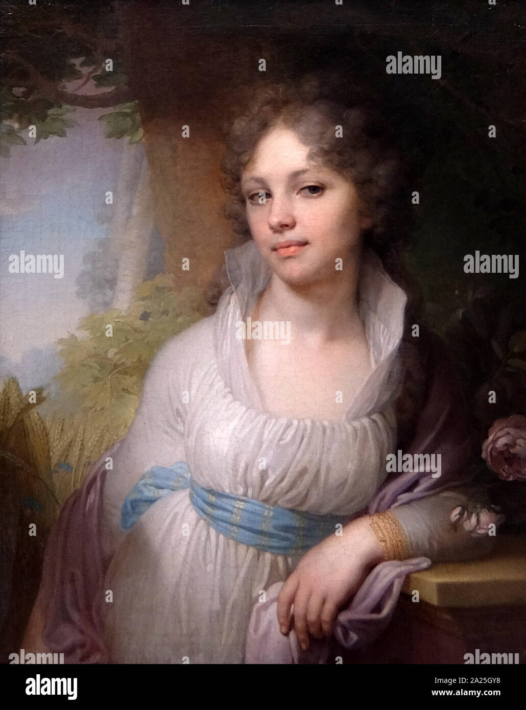 Portrait von M. Lopukhina von Vladimir Borovikovsky. Vladimir Lukich Borovikovsky (1757-1825) ein russischer Maler der ukrainischen Ursprungs Stockfoto