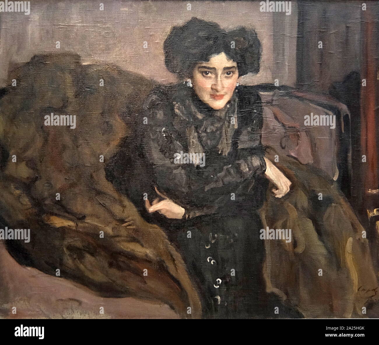 Portrait von E. I. Loseva von Valentin Serov. Valentin Alexandrowitsch Serov (1865-1911) ein russischer Maler. Stockfoto