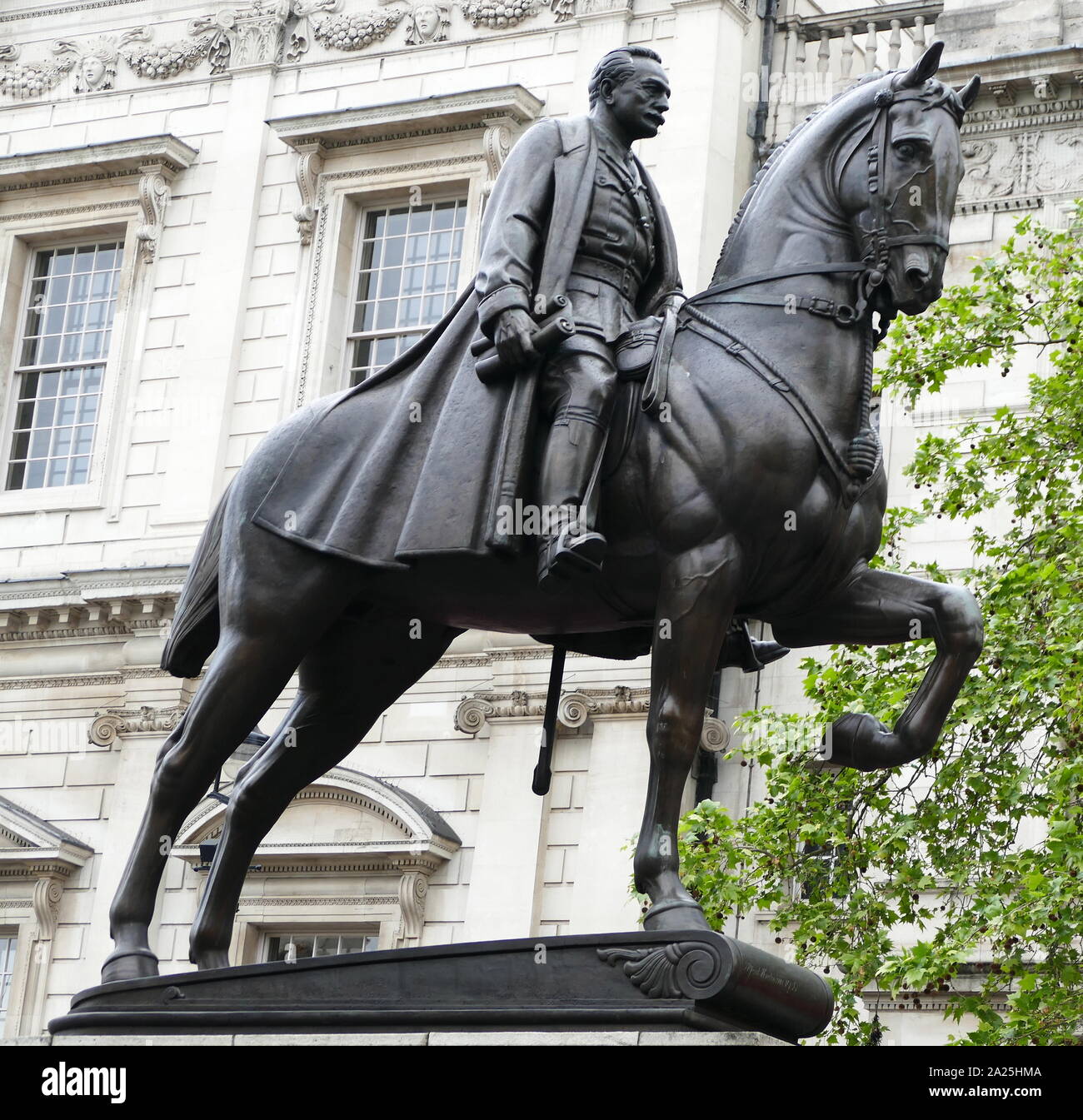 Earl Haig Memorial, Whitehall, London. Feldmarschall Douglas Haig, 1st Earl Haig, (1861 - 1928). Während des Ersten Weltkrieges wurde er der British Expeditionary Force (BEF) an der Westfront von Ende 1915 befohlen bis zum Ende des Krieges. Stockfoto
