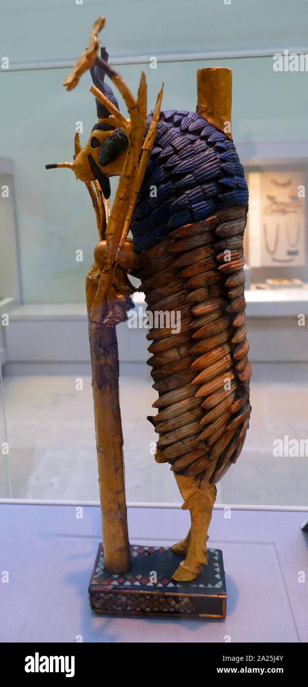 Der Ram in der Hecke; Statuette einer Ziege. III Frühdynastischen Periode; 2600 v. Chr.; in Ur, Irak gefunden Stockfoto