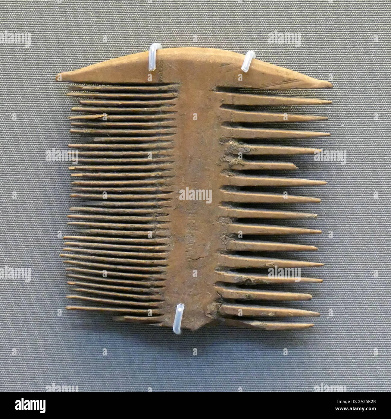 Holz- Kamm aus einer Meroitischen Grab in Ägypten gefunden. 300 AD Stockfoto