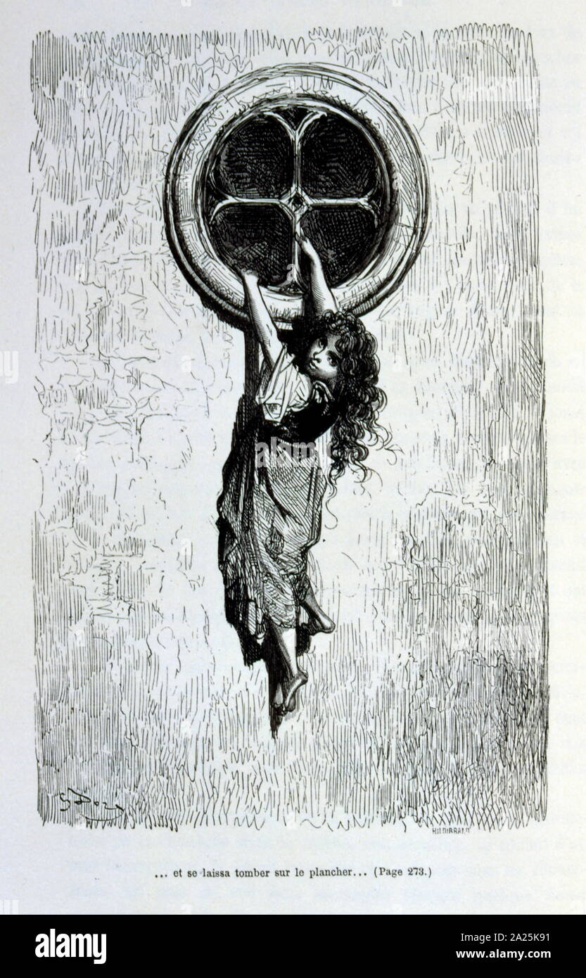 Illustrationen von Gustave Dore für "Le Capitaine Fracasse" von Pierre Théophile Gautier (1811-1872) französischer Schriftsteller, Dichter, Maler, Kunstkritiker. Gautier war ein Verteidiger der Romantik, Gautier Arbeit ist schwer zu klassifizieren und bleibt ein Bezugspunkt für viele spätere literarische Traditionen wie Parnassianism, Symbolik, der Dekadenz und der Moderne. Kapitän Fracasse (Le Capitaine Fracasse) ist ein Roman von 1863 der französische Schriftsteller Théophile Gautier. Es ist ein Abenteuer Roman im siebzehnten Jahrhundert. Stockfoto