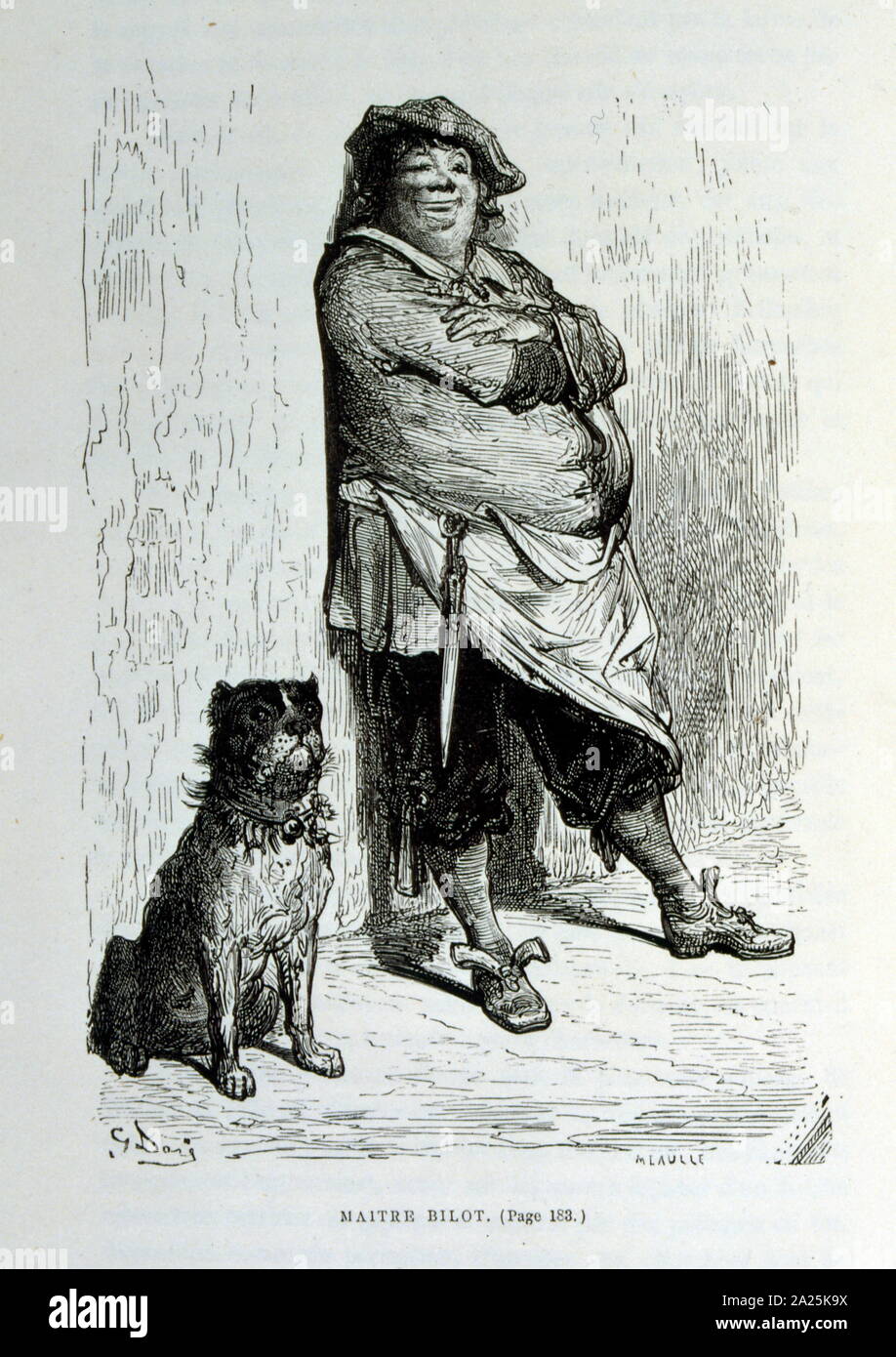 Illustrationen von Gustave Dore für "Le Capitaine Fracasse" von Pierre Théophile Gautier (1811-1872) französischer Schriftsteller, Dichter, Maler, Kunstkritiker. Gautier war ein Verteidiger der Romantik, Gautier Arbeit ist schwer zu klassifizieren und bleibt ein Bezugspunkt für viele spätere literarische Traditionen wie Parnassianism, Symbolik, der Dekadenz und der Moderne. Kapitän Fracasse (Le Capitaine Fracasse) ist ein Roman von 1863 der französische Schriftsteller Théophile Gautier. Es ist ein Abenteuer Roman im siebzehnten Jahrhundert. Stockfoto