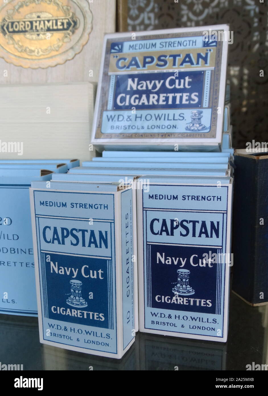 Ankerwinde Navy Cut Zigaretten. Stockfoto