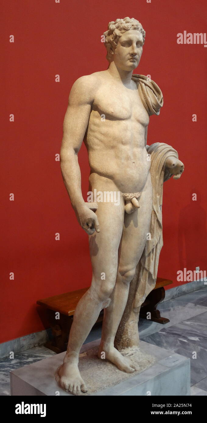 Parischem Marmor statue der Aphrodite an Baiai, Italien gefunden Stockfoto