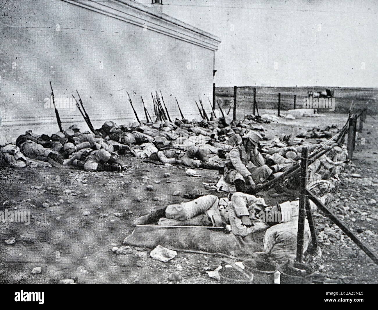 Foto von Truppen während der Melilla Krieg ruht. Melilla Krieg war ein Konflikt zwischen Spanien und 39 des Rif Stämme im Norden Marokkos. Stockfoto