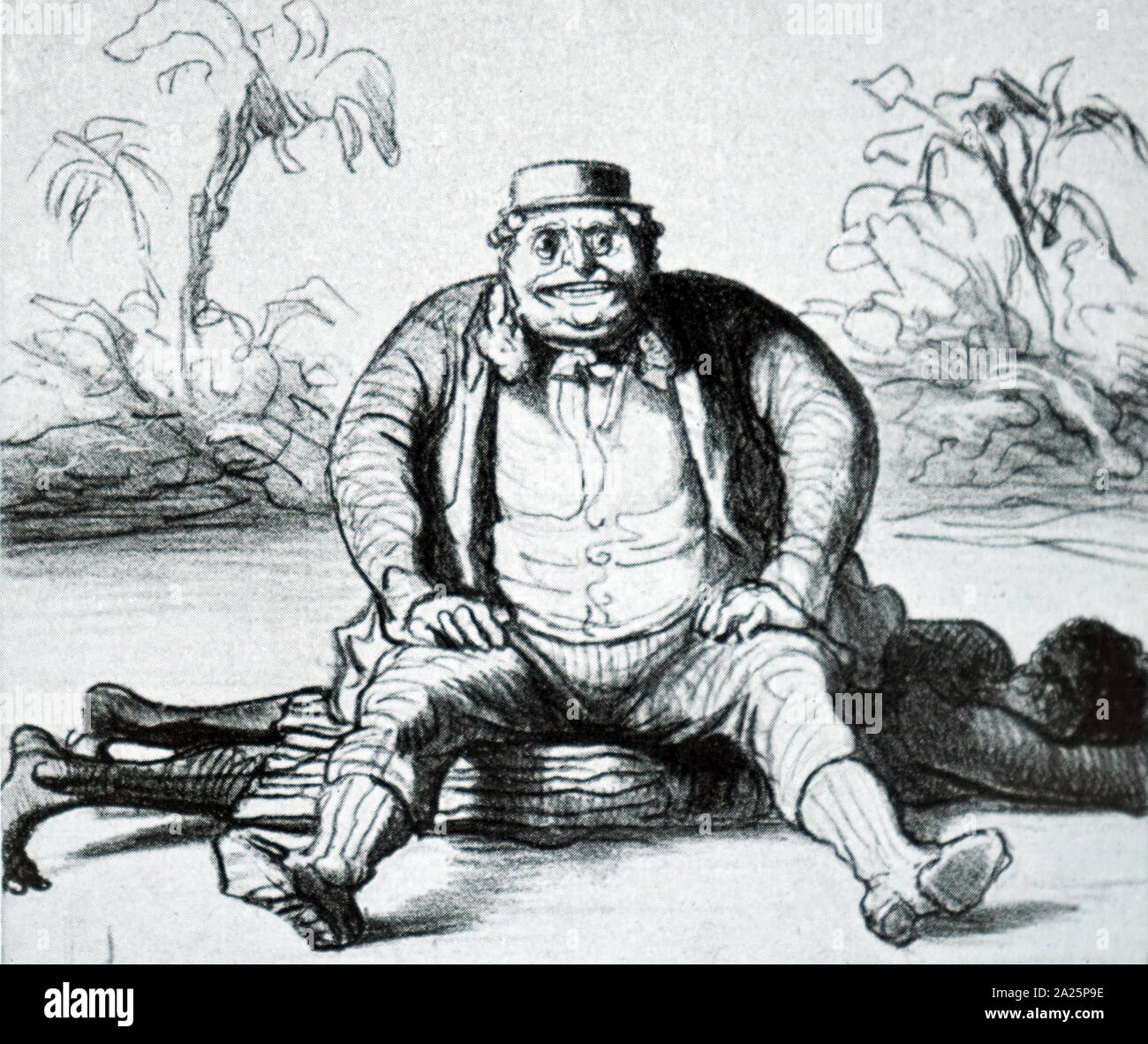Cartoon mit dem Titel "in Jamaika, gibt es erneut bestellen. illustrierte Honore Daumier (1808-1879), ein französischer Grafiker, Karikaturist, Maler und Bildhauer. Stockfoto