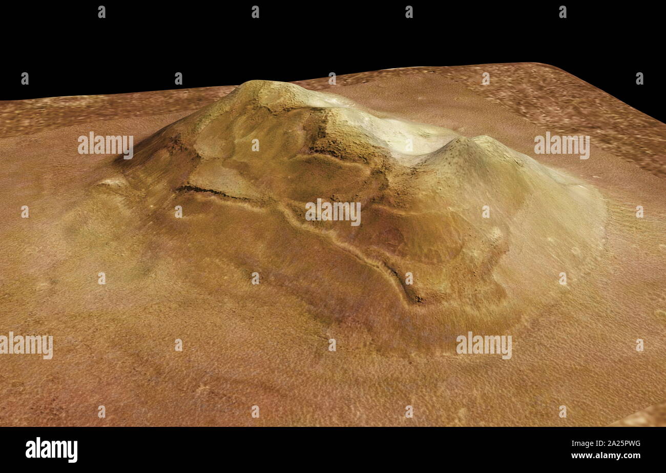 Nahaufnahme des Gesichts ein Feature in der Cydonia-region von Mars Stockfoto