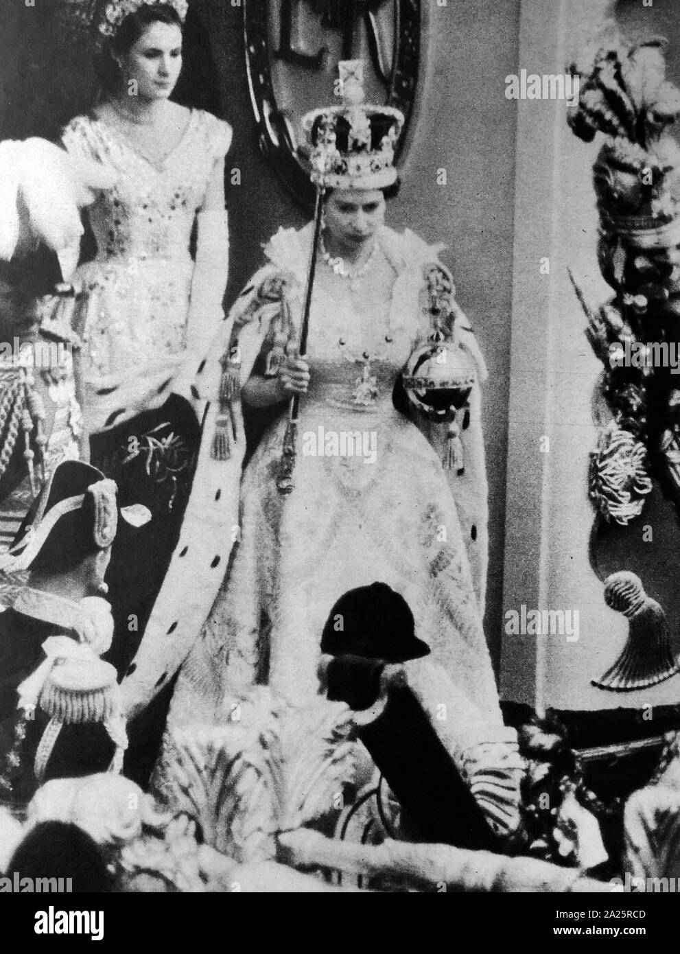 Krönung von Königin Elizabeth II. 1953 Stockfoto