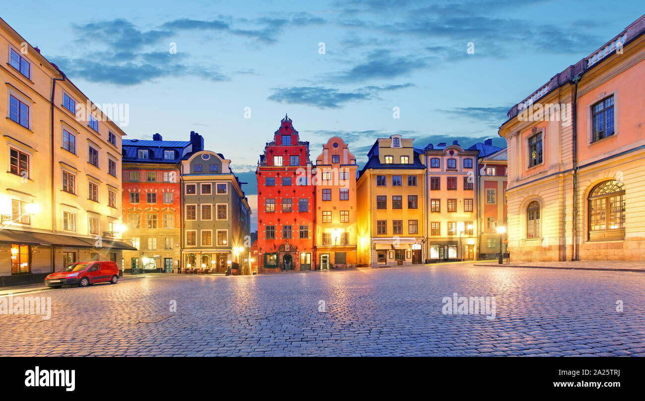 Stockholm - Stortorget in Gamla Stan. Stockfoto