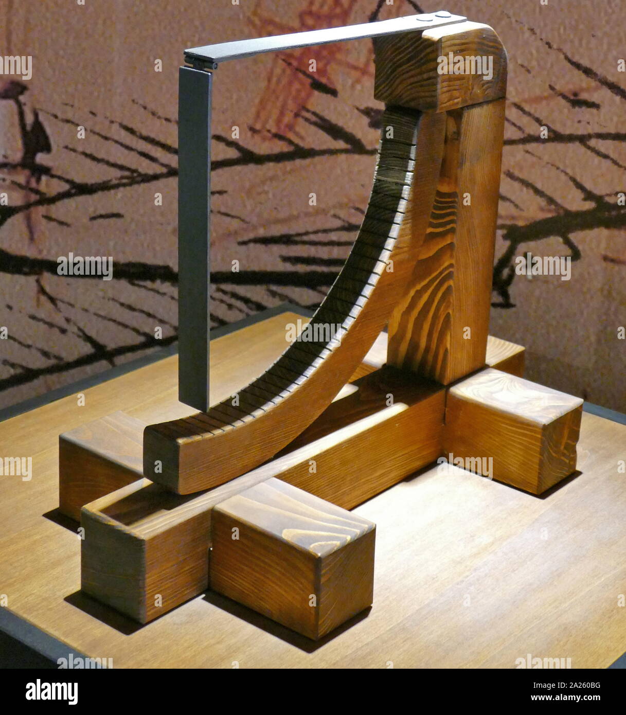 Modell eines Anemometer, verwendet die Windgeschwindigkeit zu identifizieren; basierend auf einer Zeichnung von Leonardo da Vinci (1452-1519), italienischer Künstler und Universalgelehrten; Codex Arundel Folio 249 v. Stockfoto