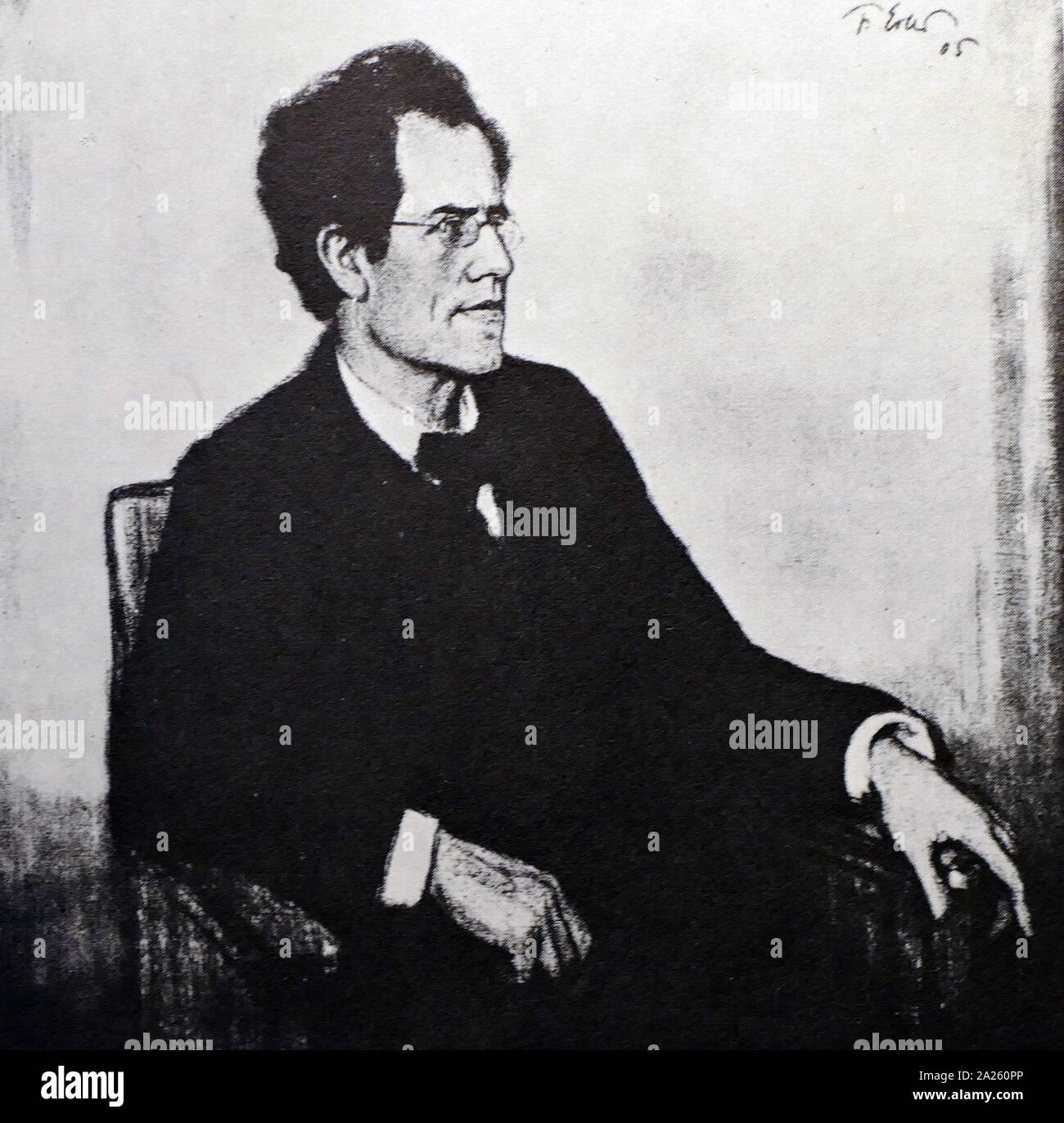Gustav Mahler (1860 - 1911), Austro-Bohemian, spät-romantische Komponist und einer der führenden Dirigenten seiner Generation. Stockfoto