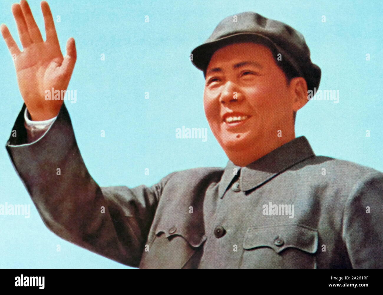 Mao Zedong feiern den fünften Jahrestag der Gründung der Volksrepublik China. 1954 Stockfoto