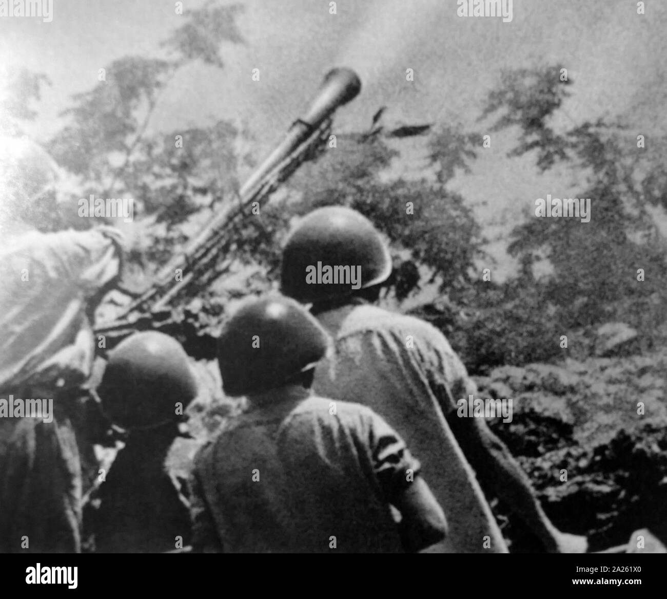 Vietnam-krieg: Soldaten der Volksarmee der Norden Vietnams üben 1968 Stockfoto