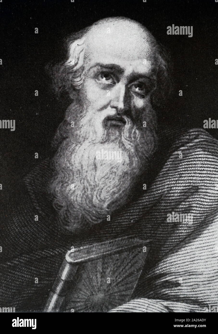 Abbildung: Polycarp (C.69-C.155) Griechischen christlichen Märtyrer. Bischof von Smyrna. Einer der Apostolischen Väter Stockfoto