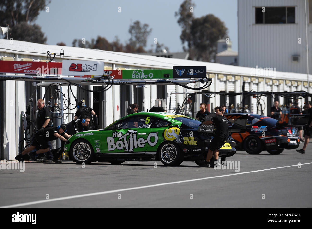 Winton Raceway Supercars test Tag Stockfoto