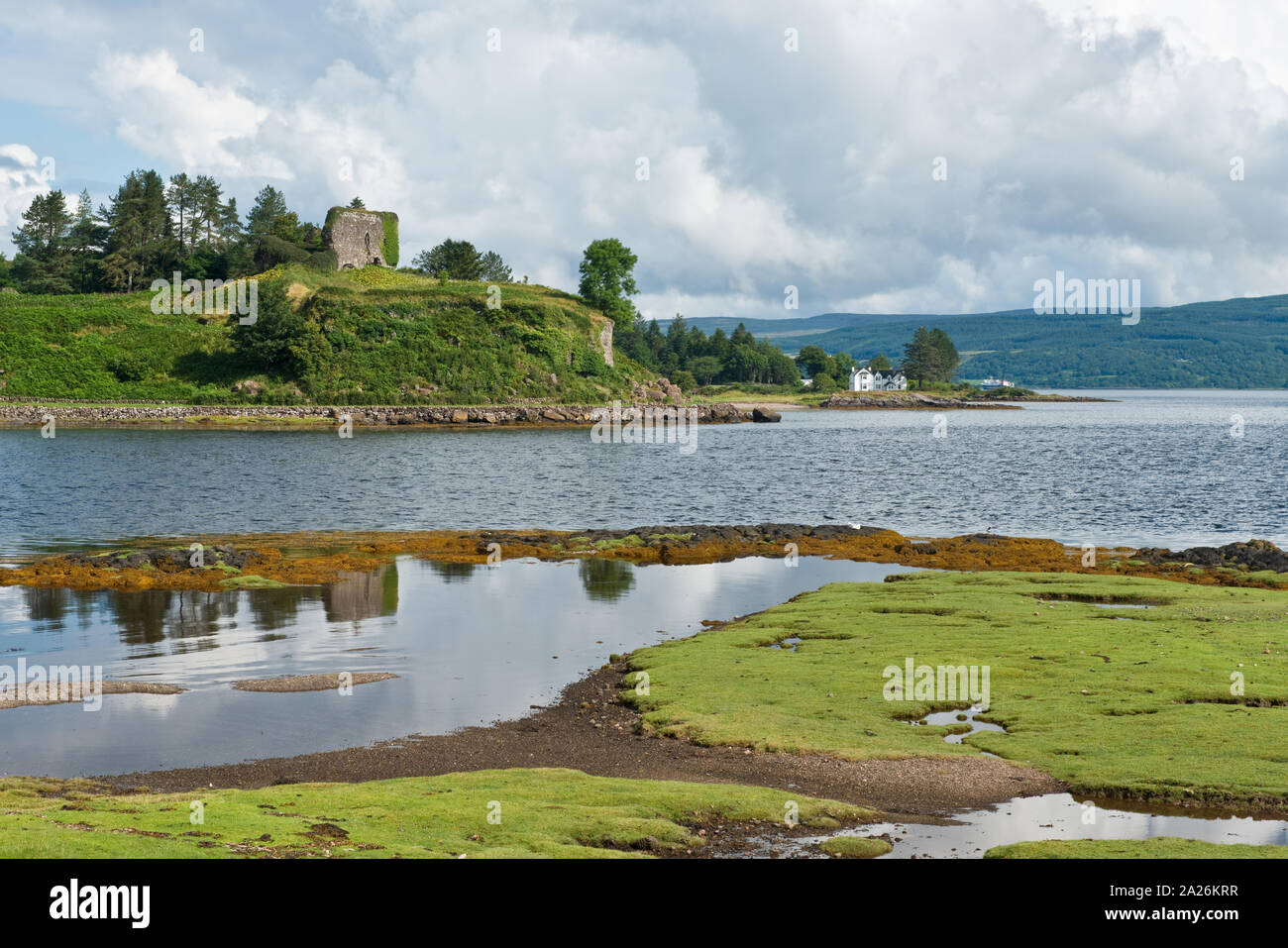 Aros Schloss. Isle of Mull, Schottland Stockfoto