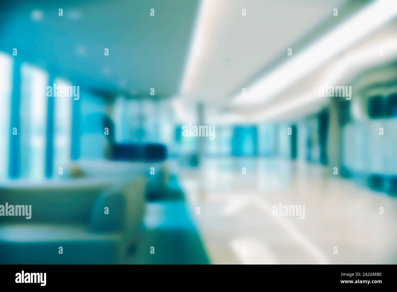 Abstract blur schönen Luxus Krankenhaus und Klinik Innenraum für Hintergrund Stockfoto