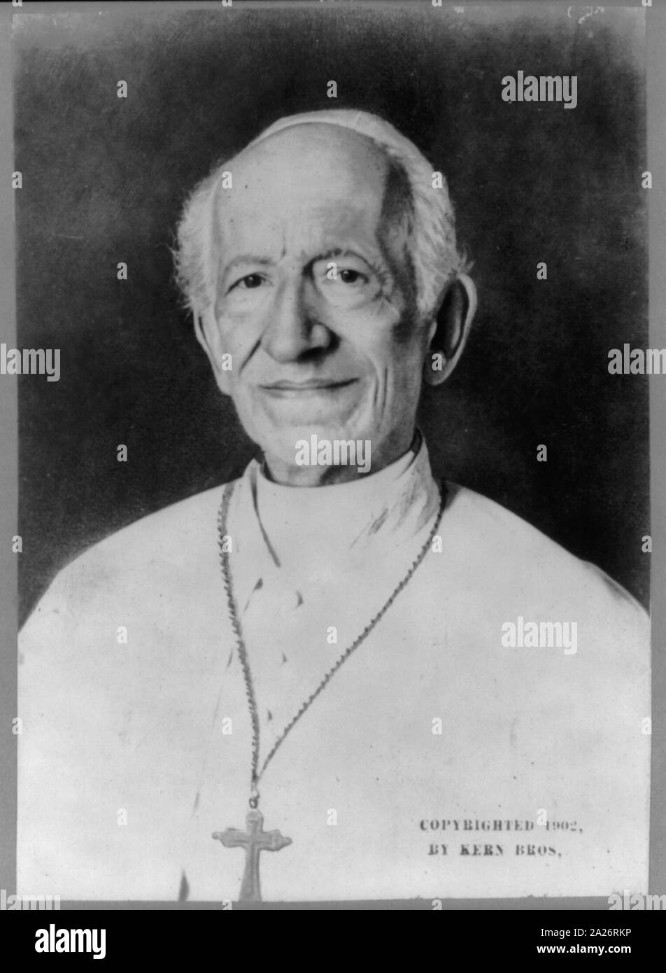 Papst Leo XIII., 1810-1903, Büste portrait Stockfoto