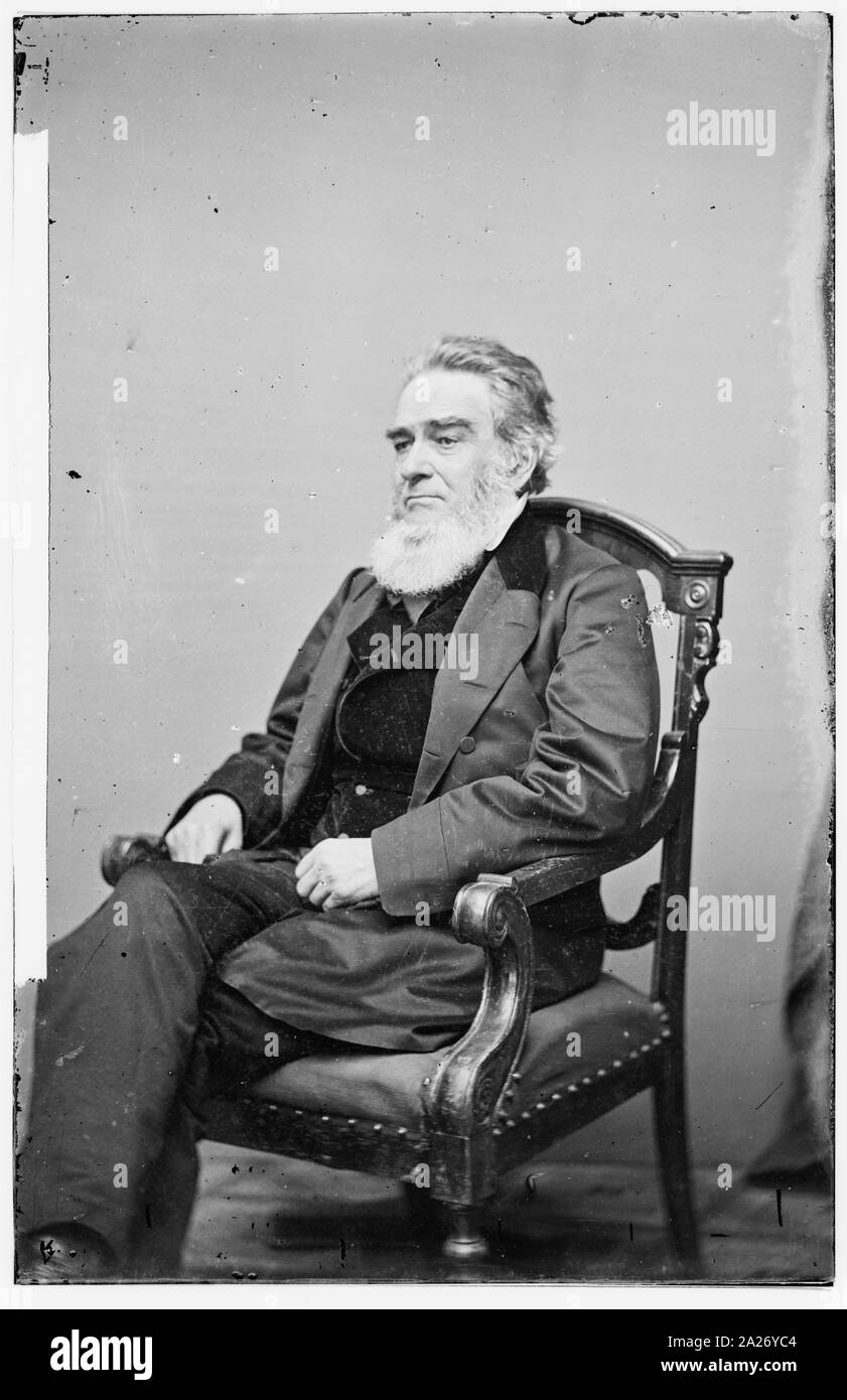 Portrait von Attorney General Edward Bates, Offizier der Regierung der Vereinigten Staaten Stockfoto