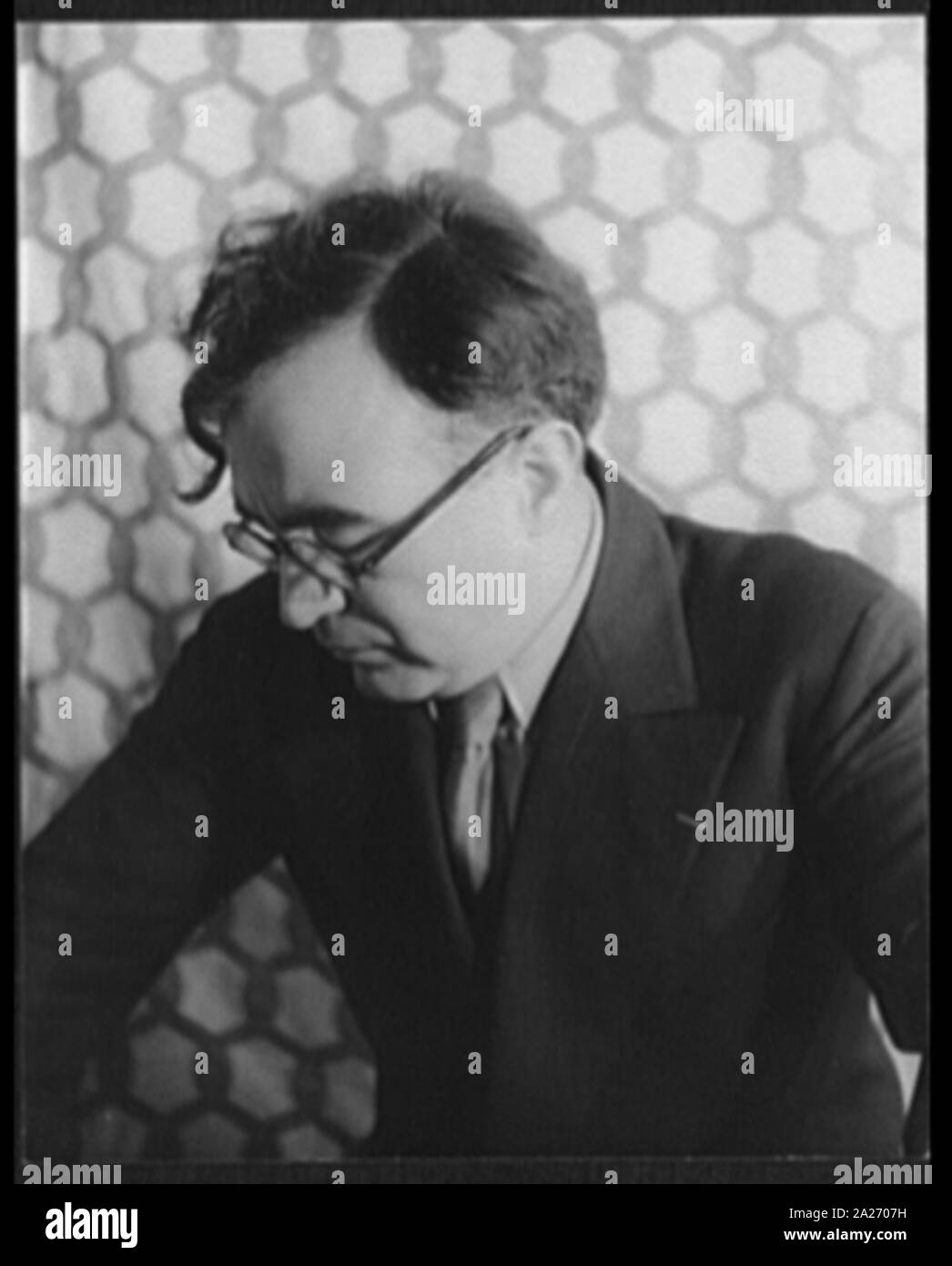 Portrait von Carlos Chavez Stockfoto