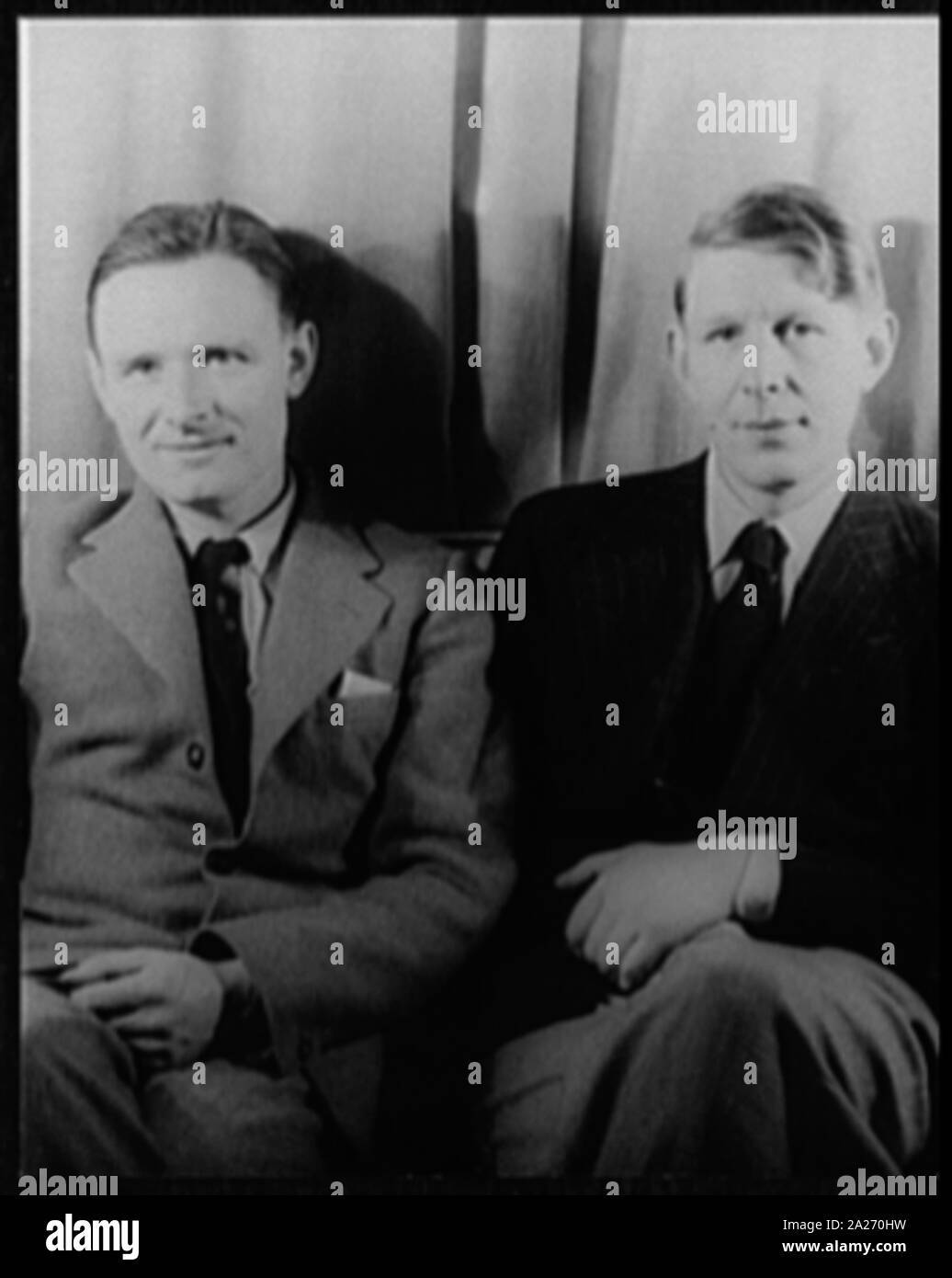 Portrait von Christopher Isherwood und W.H. Auden Stockfoto