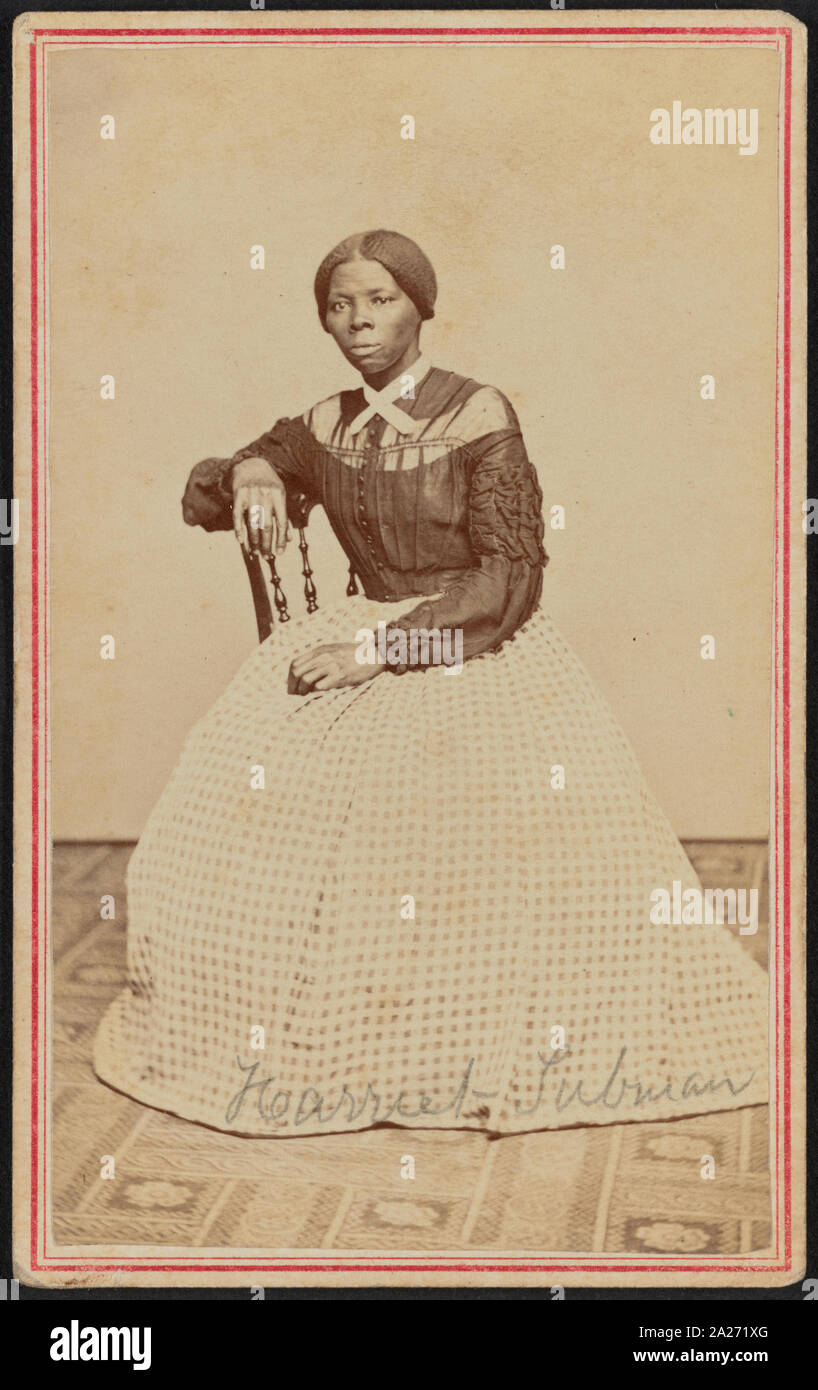 Portrait von Harriet Tubman/Powelson, Fotograf, 77 Genesee St., Auburn, New York Stockfoto