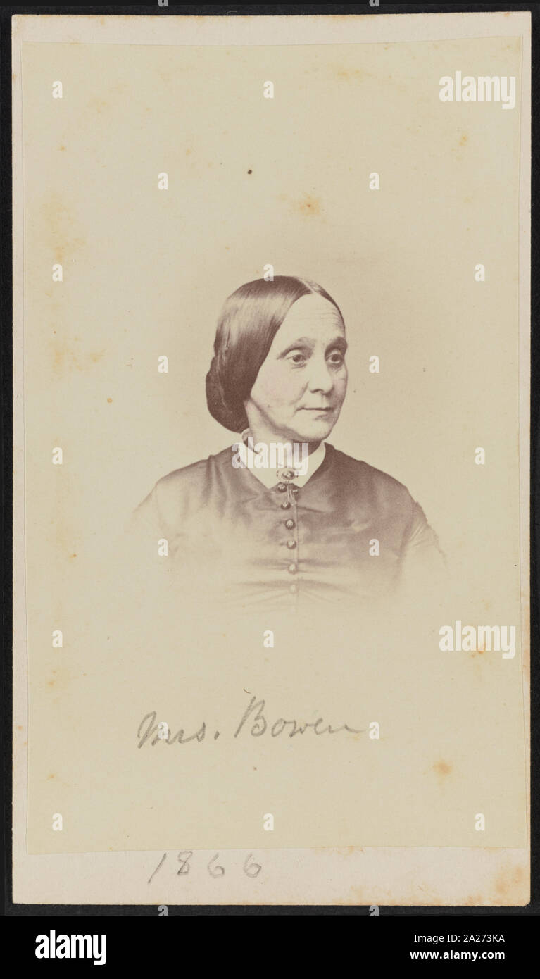 Portrait von Mary Barker Bowen/Henry Ulke, 278 Pennsylvania Avenue, Washington, D.C Stockfoto