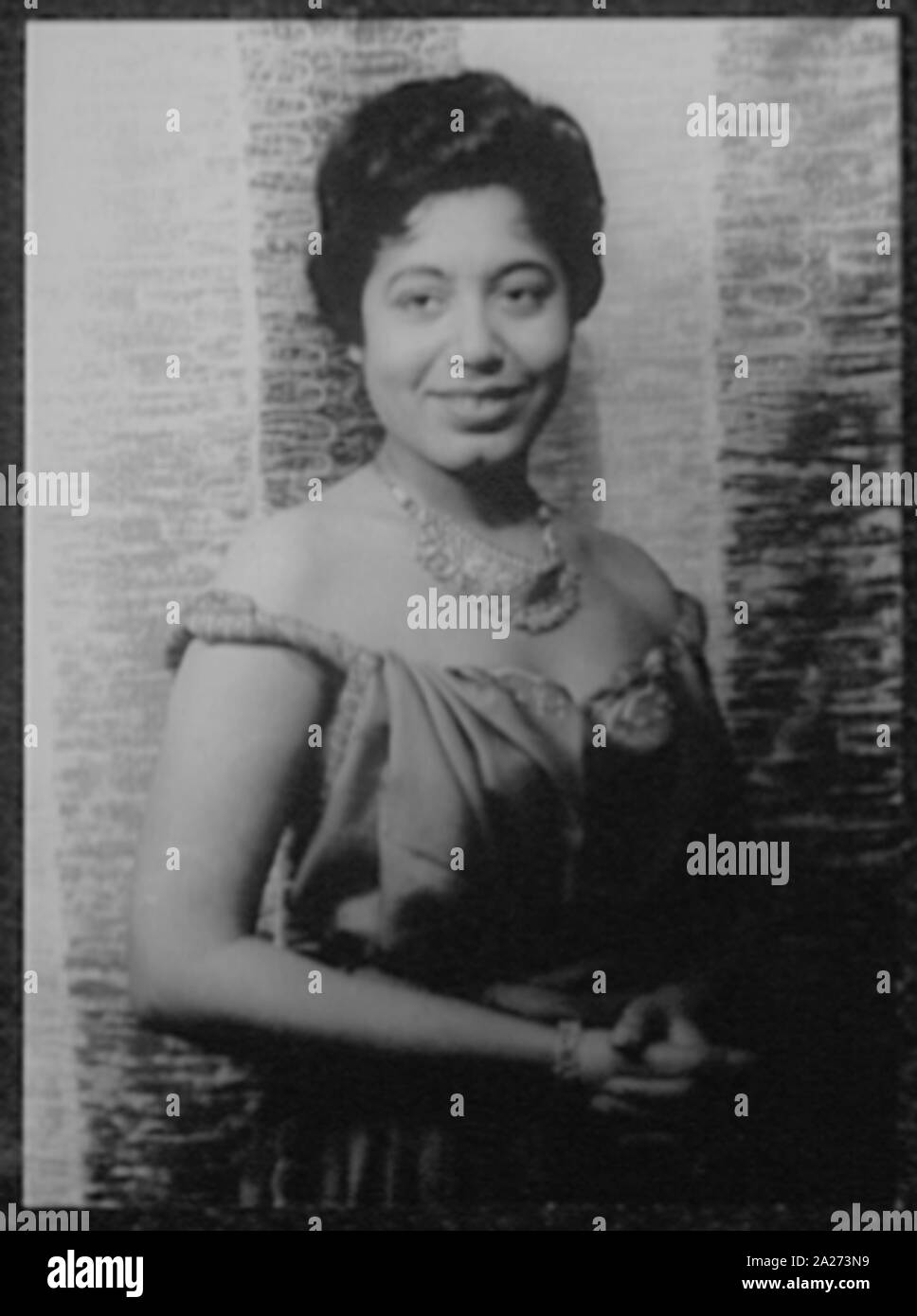 Portrait von Mattiwilda Dobbs Stockfoto