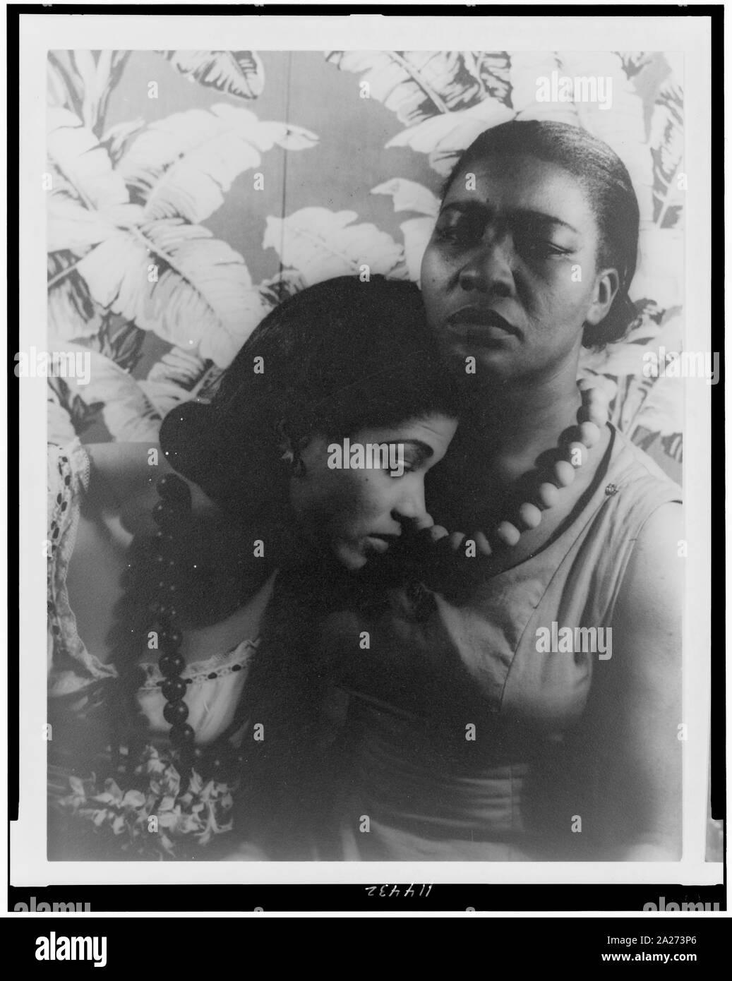 Portrait von Maudelle Bass, und Lewayne Kennard (Lewaung Connard) Schwarz Ritual Stockfoto