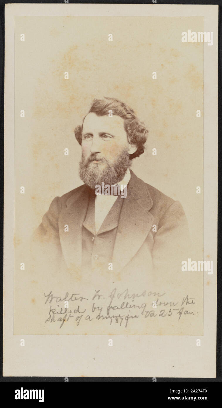 Portrait von Walter W. Johnson/Henry Ulke, 278 Pennsylvania Avenue, Washington, D.C Stockfoto