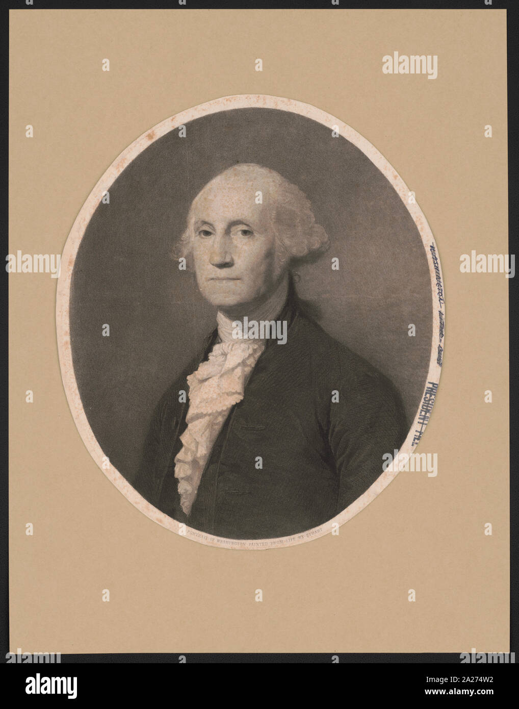 Portrait von Washington Stockfoto Portrait von Washington Stockfoto