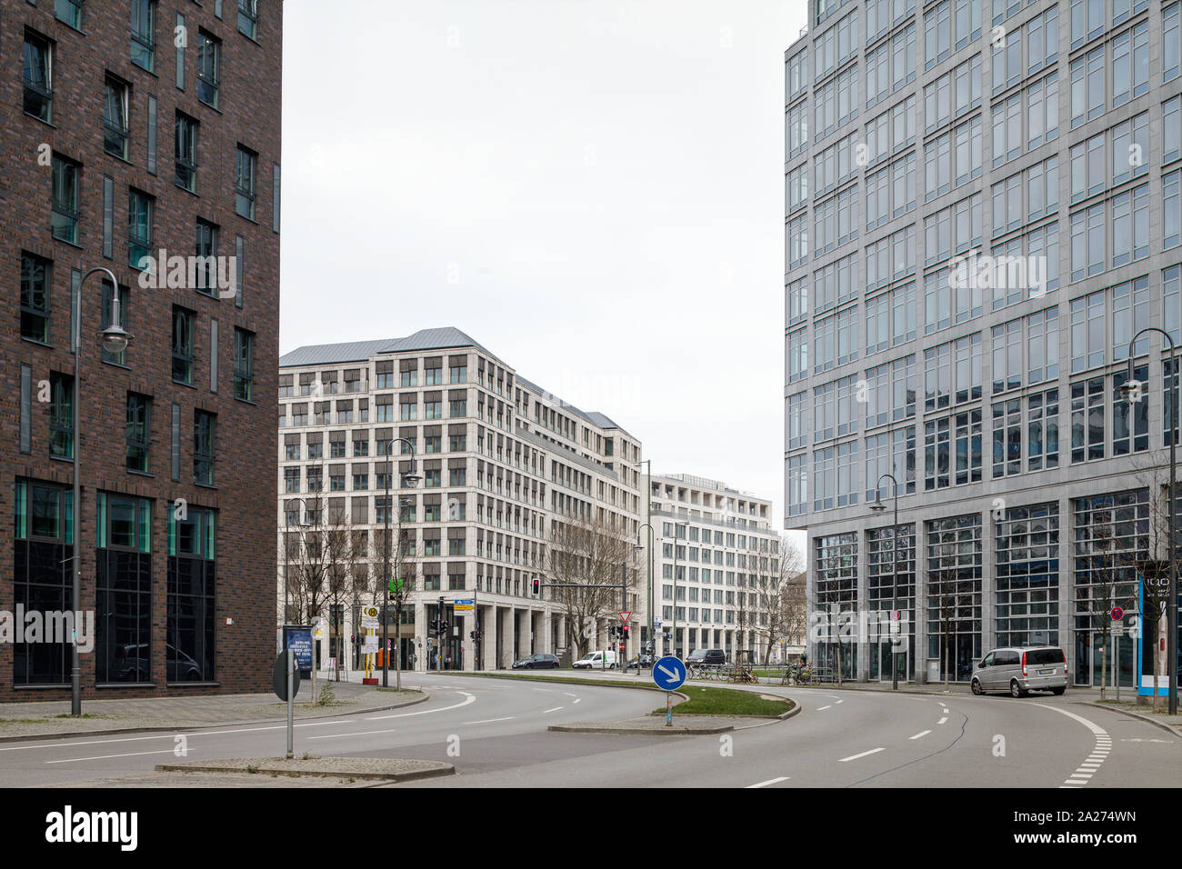 14.01.2018, Berlin, Berlin, Deutschland - Neue Bau von Bürogebäuden in der Axel-Springer-Straße in Berlin-Mitte. 00 P 180114 D 031 CAROEX.JPG [MODUS Stockfoto