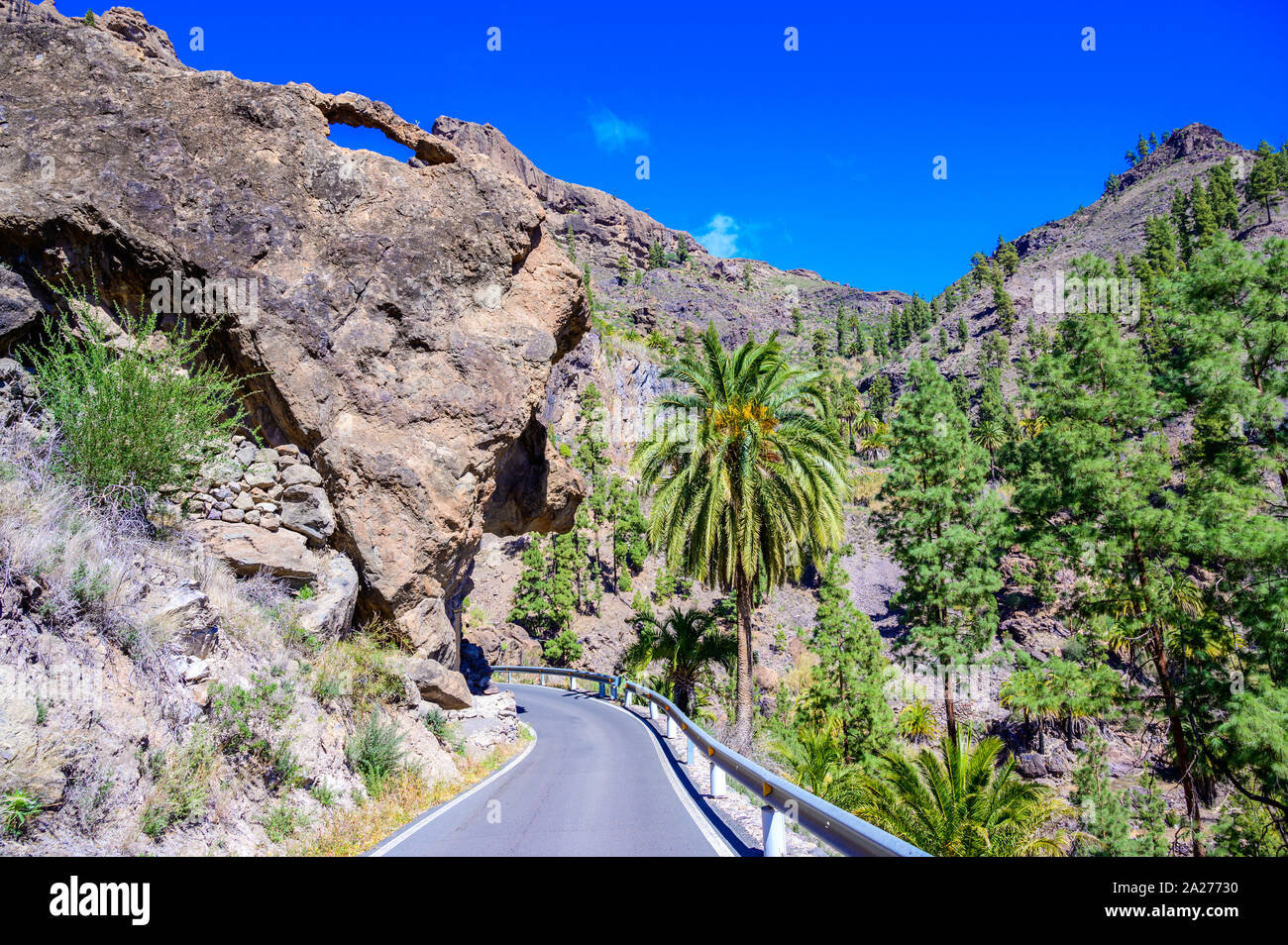 Soria Tal mit schönen Landschaft - Kanarische Insel Gran Canaria, Spanien Stockfoto