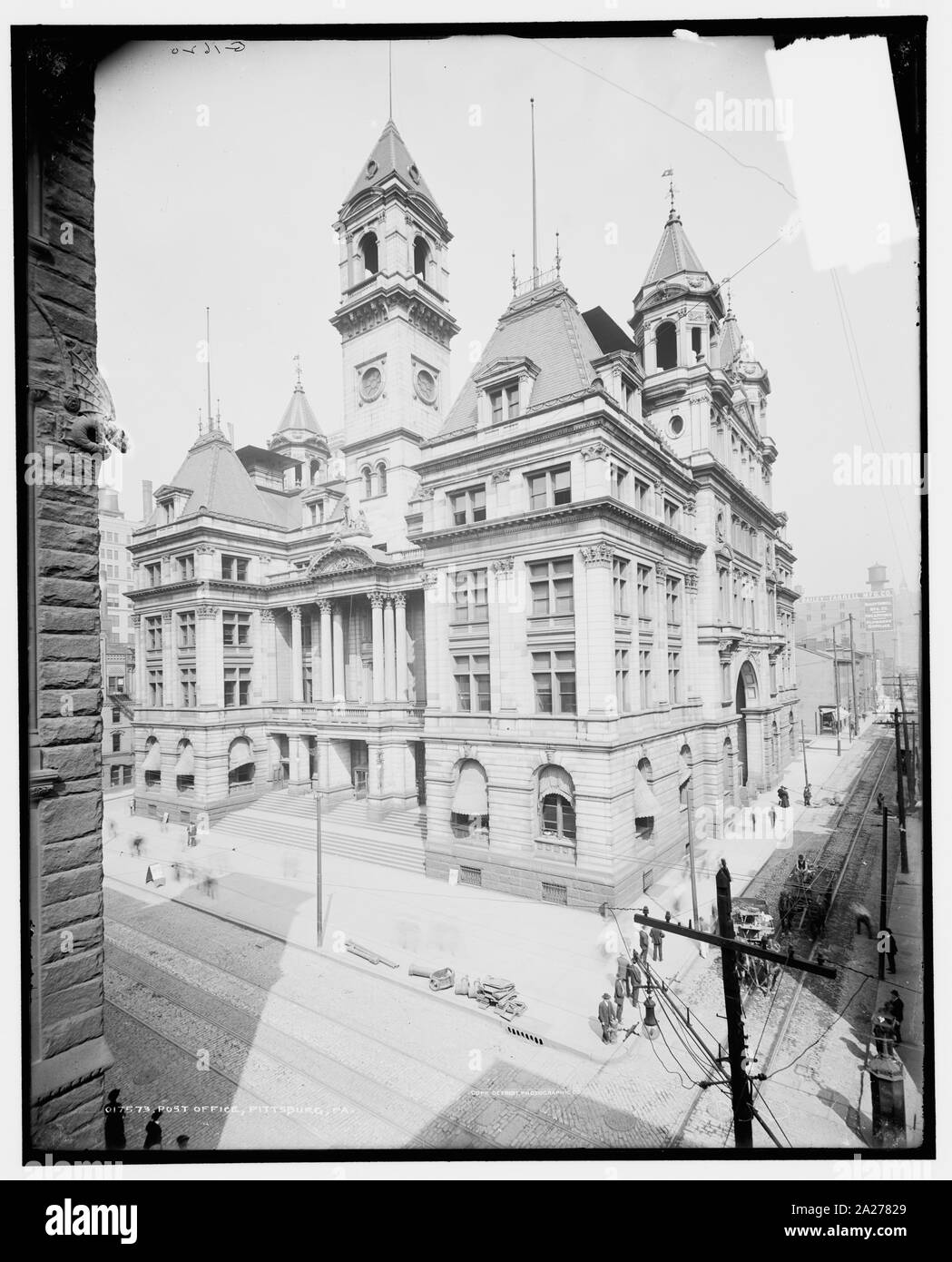 Alte US-Post auf Smithfield Street in Pittsburgh, 1892 erbaut. Datum c 1904 Noten G 1620 auf Negativ. Detroit Publishing Co. 017573. Geschenk; State Historical Society von Colorado, 1949. Themen Post Usa - Pennsylvania - Pittsburgh Pennsylvania - Pittsburgh; Stockfoto