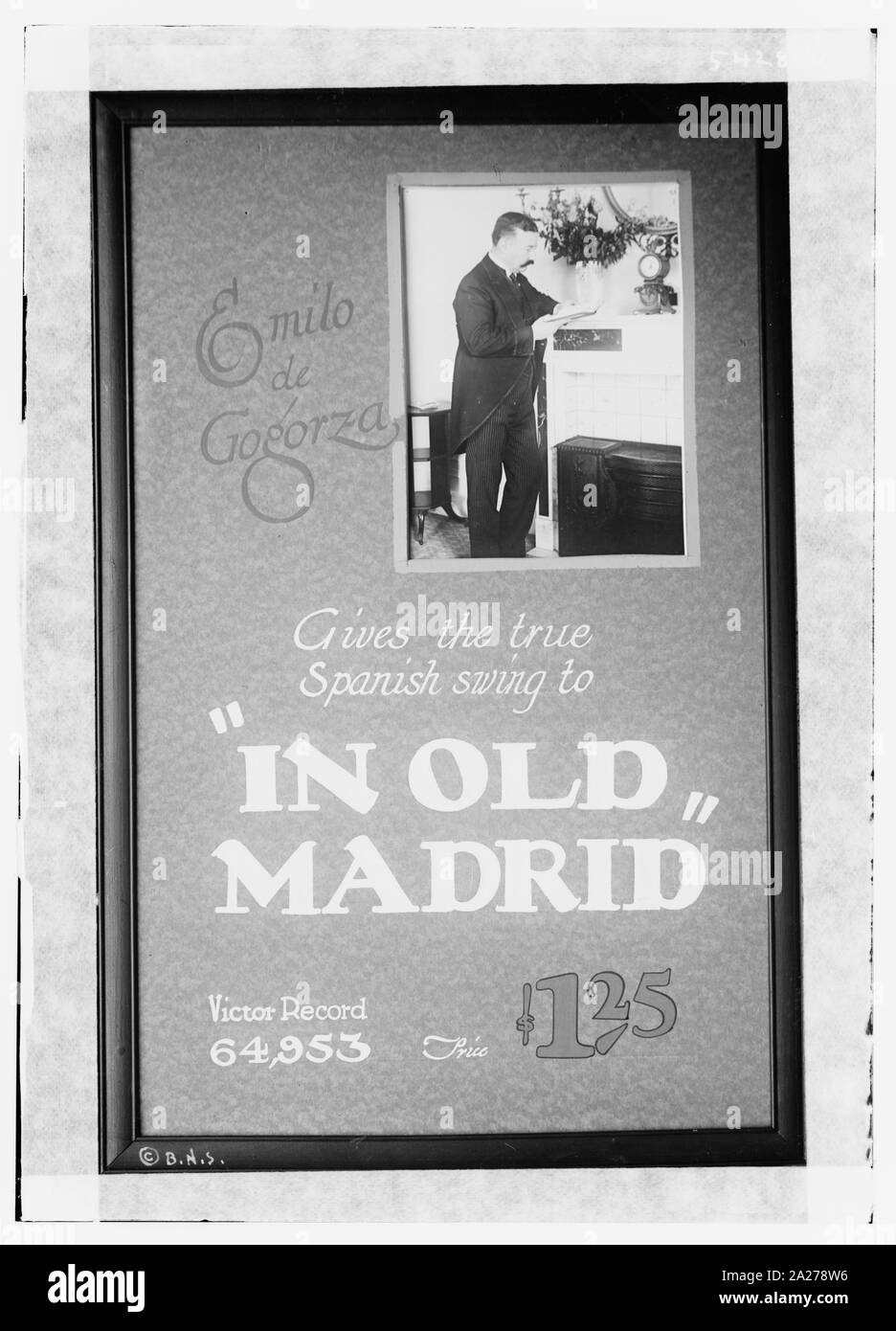 Poster: Victor Emile de Gogorza gibt die wahre spanische Schwingen im alten Madrid Stockfoto