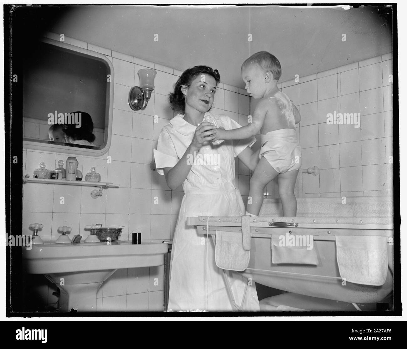 Pulver für Baby Stockfoto