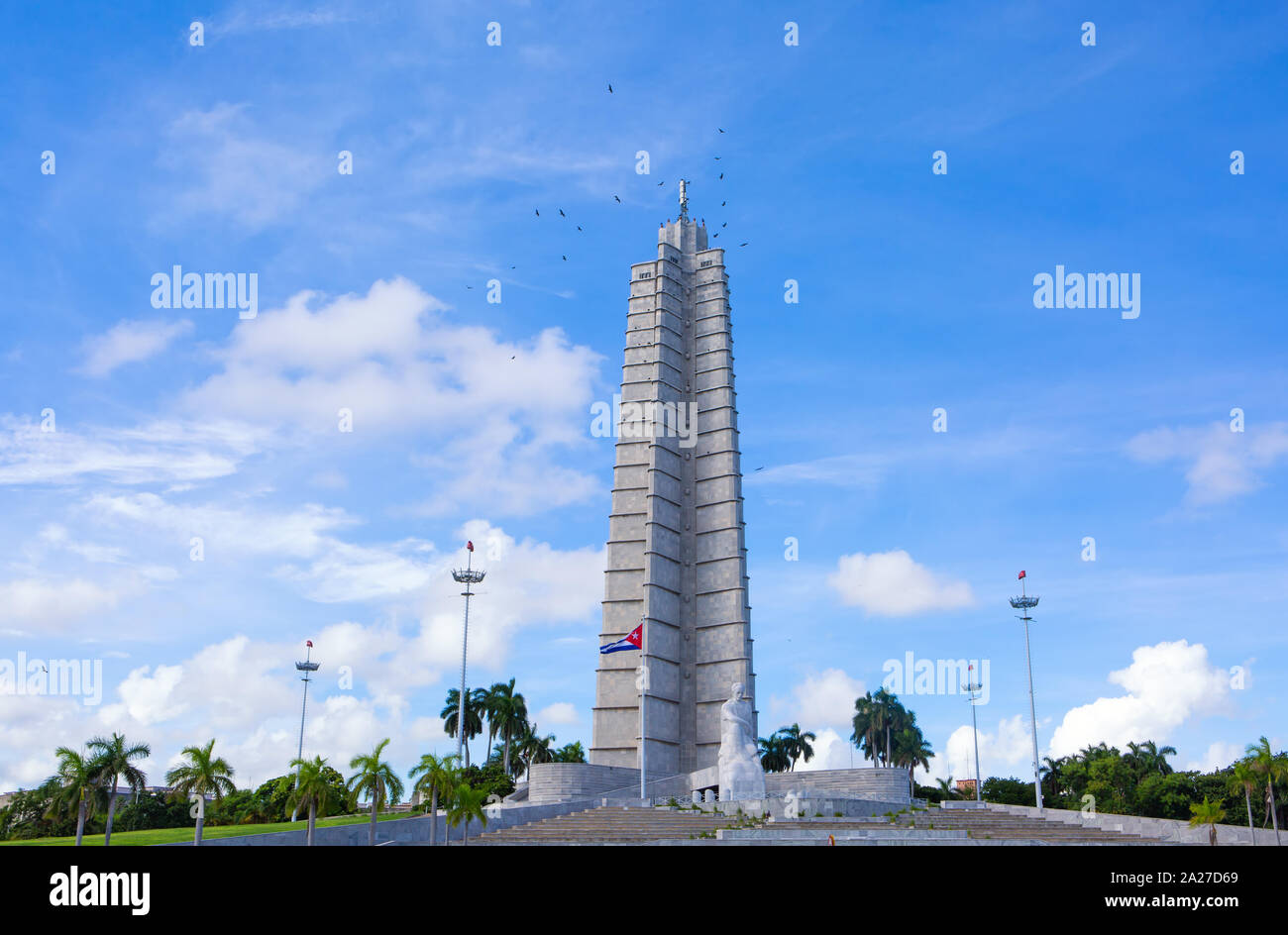 Jose Marti Monument an der Revolution Plaza in Kuba Stockfoto