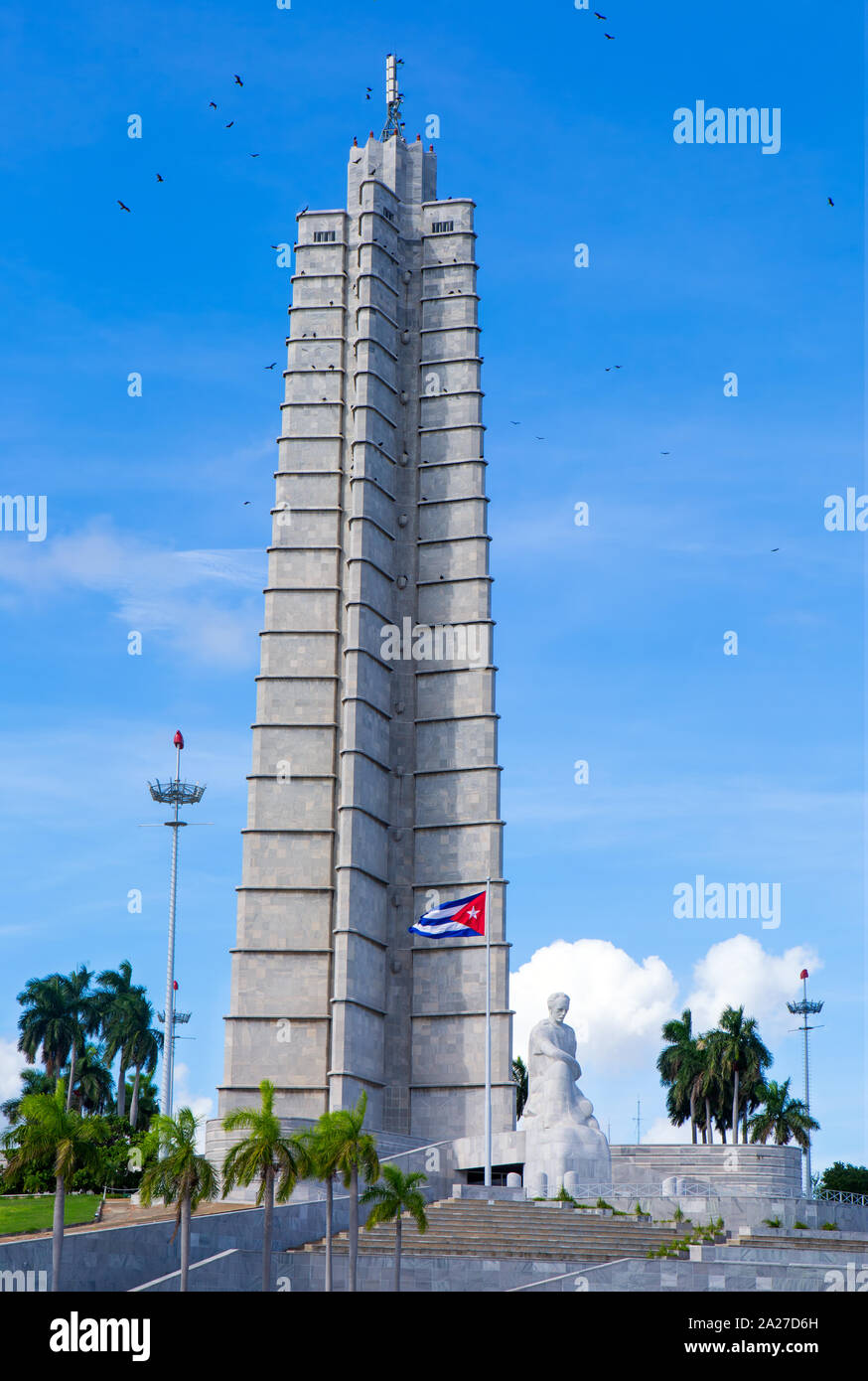Jose Marti Monument an der Revolution Plaza in Kuba Stockfoto