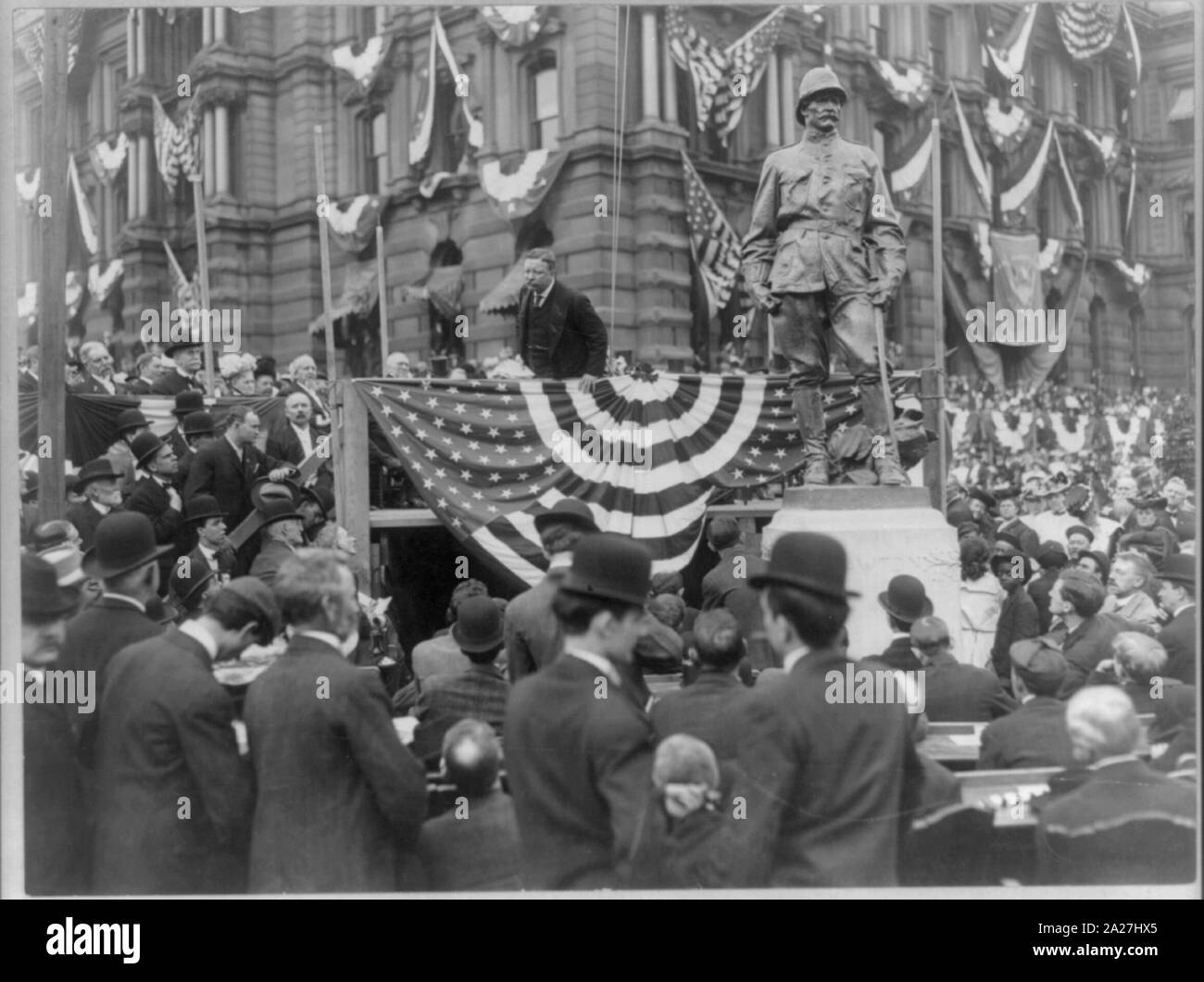 Pres. Roosevelt sprechen in Indianapolis, Ind. Stockfoto