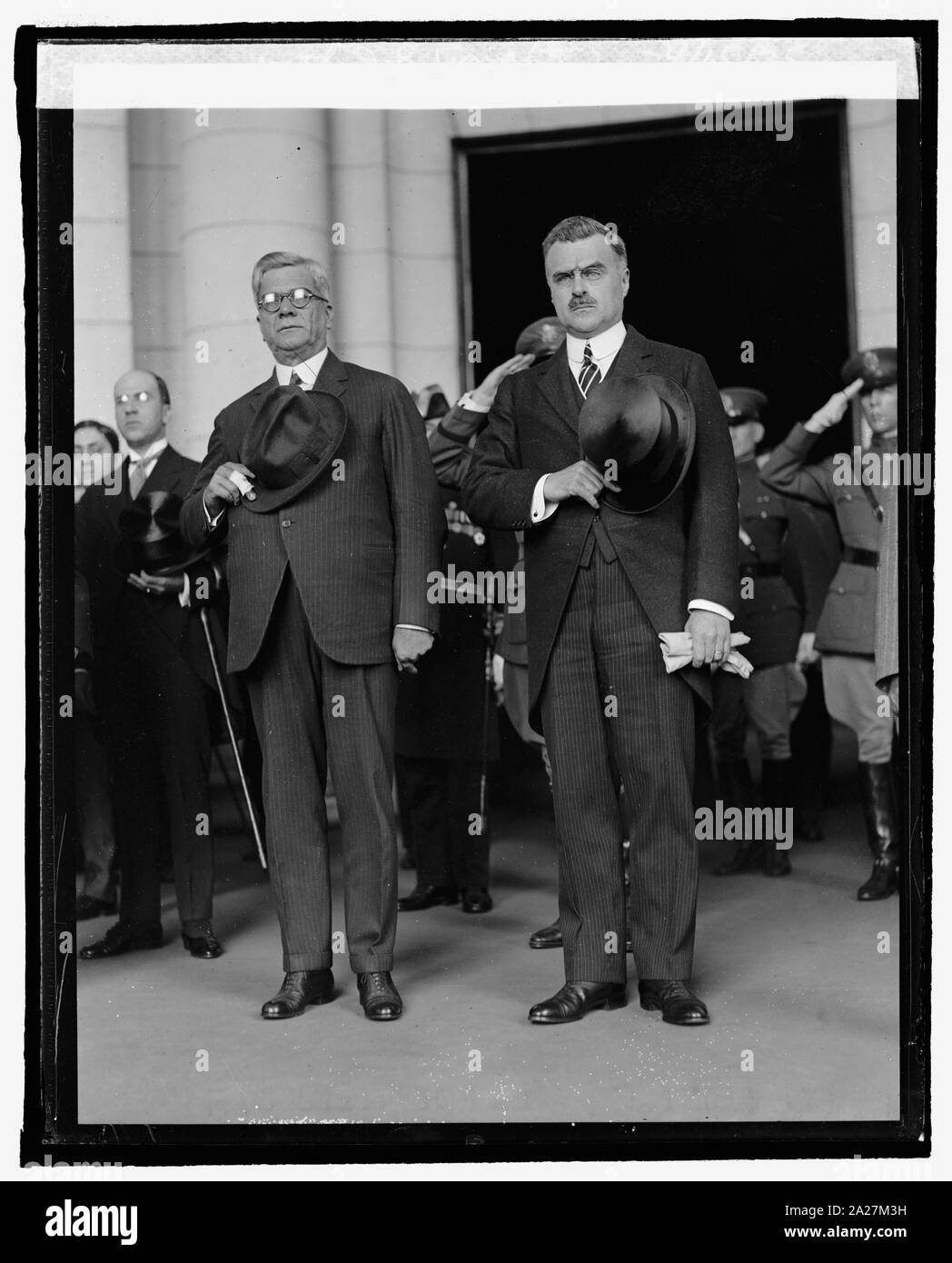 Gewählter Präsident Gerardo Machado mit J.B. Wright, 4/15/25. Stockfoto