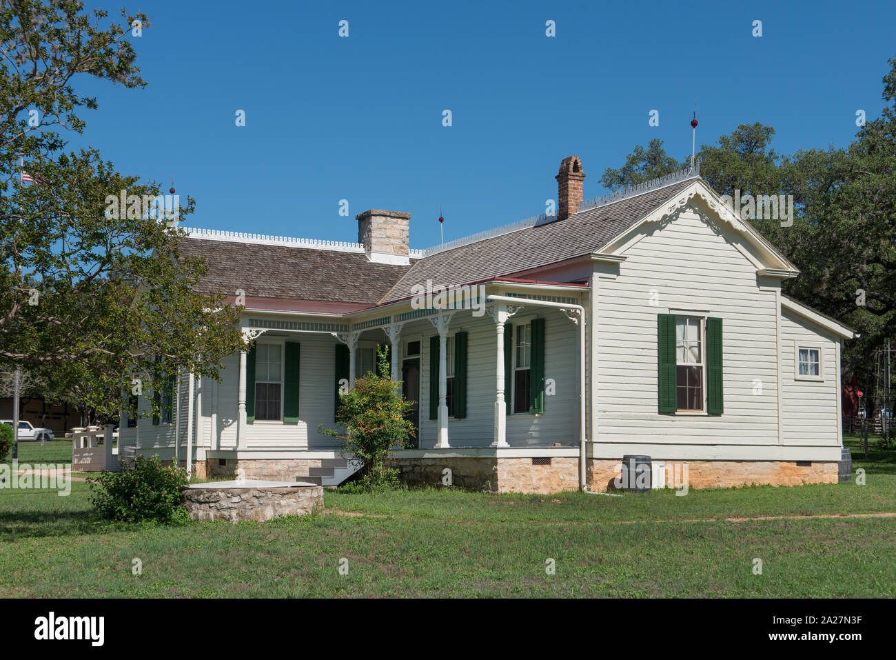 Präsident Lyndon B. Johnson's Elternhaus in Johnson City, Texas Stockfoto