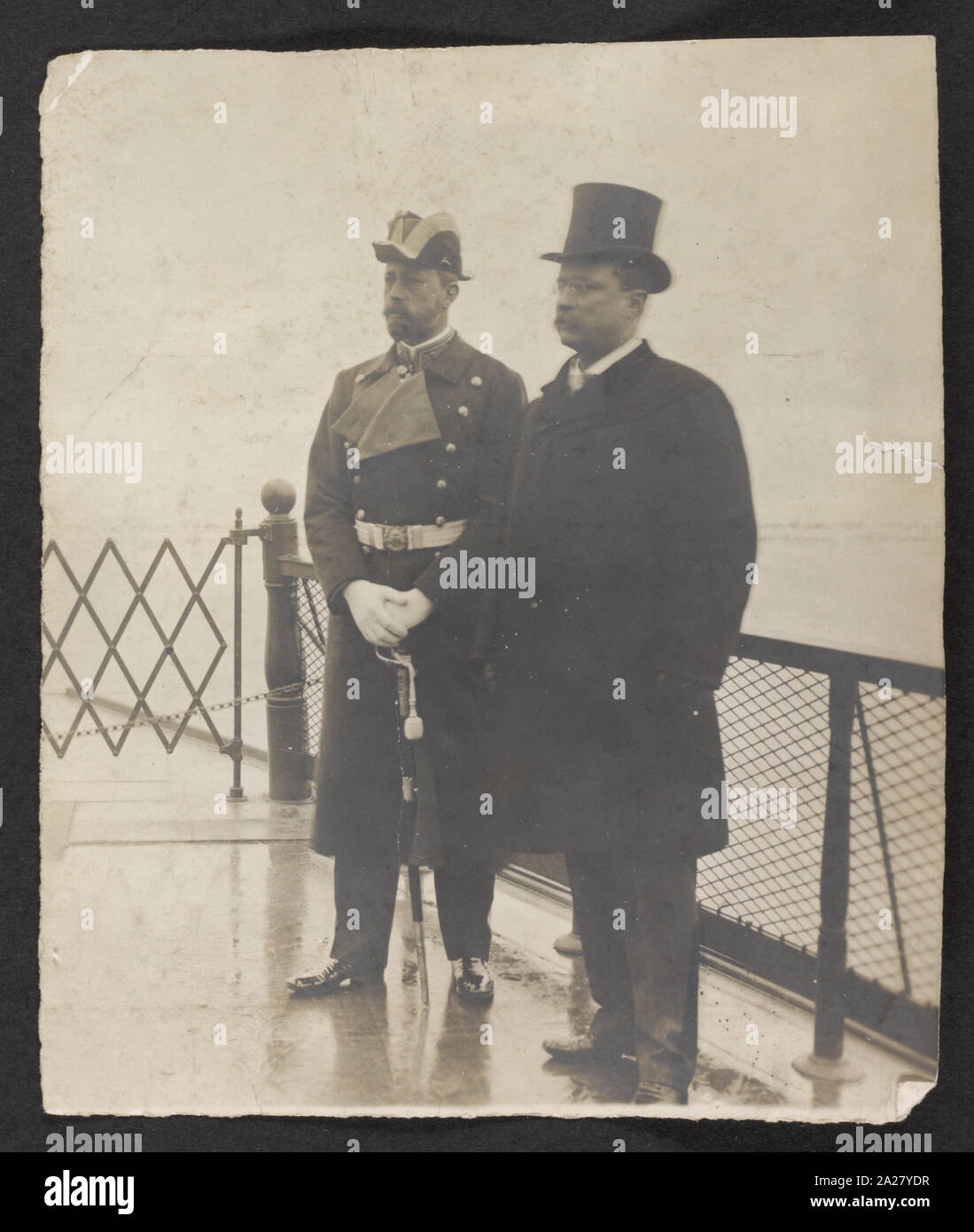 Prinz Heinrich von Preußen und Präsident Roosevelt Stockfoto