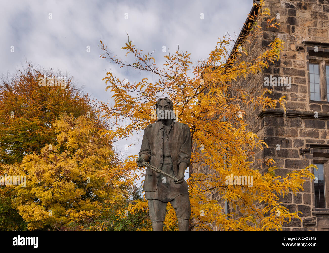 Thomas Chippendale Statue, Otley Stockfoto