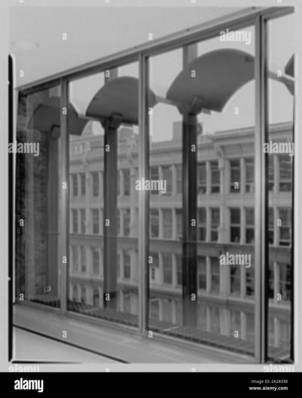 Die Drucker der industriellen Tierhaltung Gebäude, W. 14 St. Stockfoto