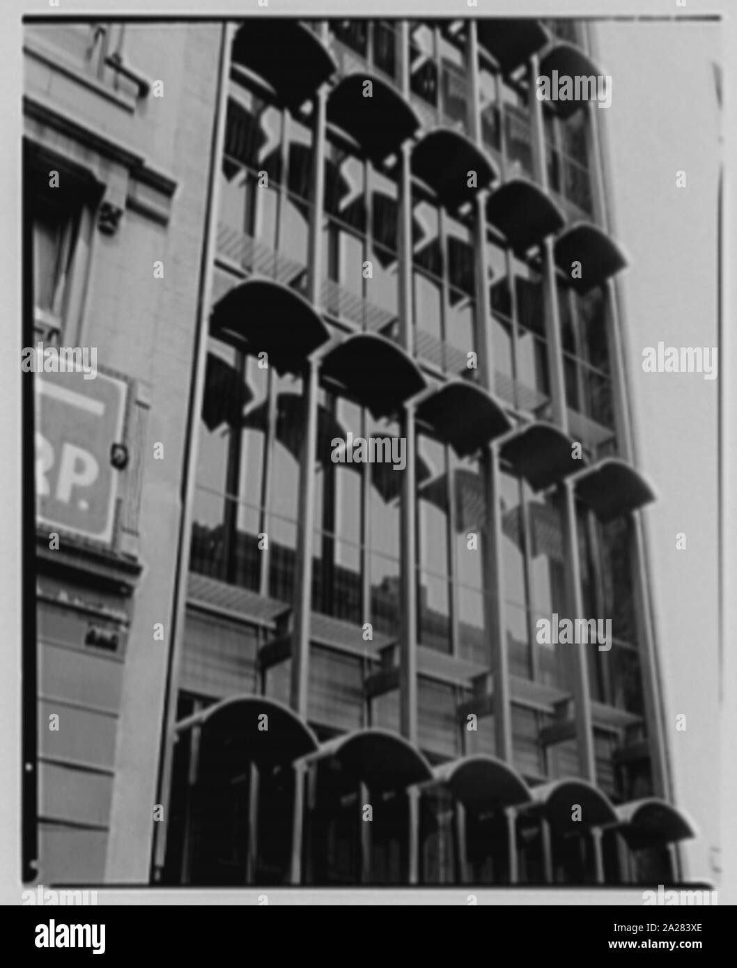Die Drucker der industriellen Tierhaltung Gebäude, W. 14 St. Stockfoto