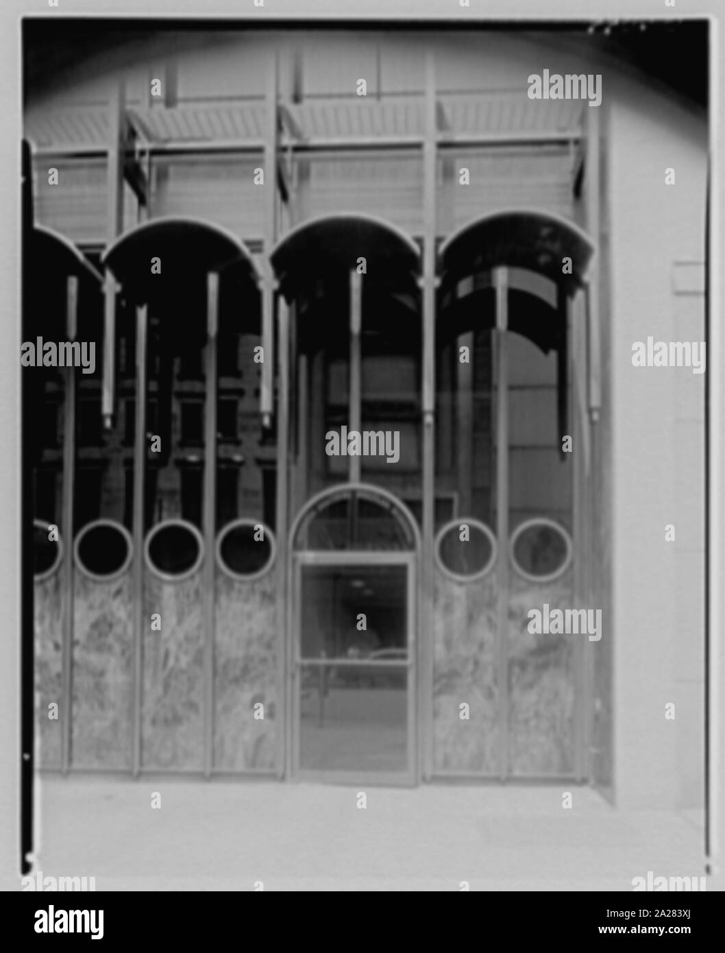 Die Drucker der industriellen Tierhaltung Gebäude, W. 14 St. Stockfoto