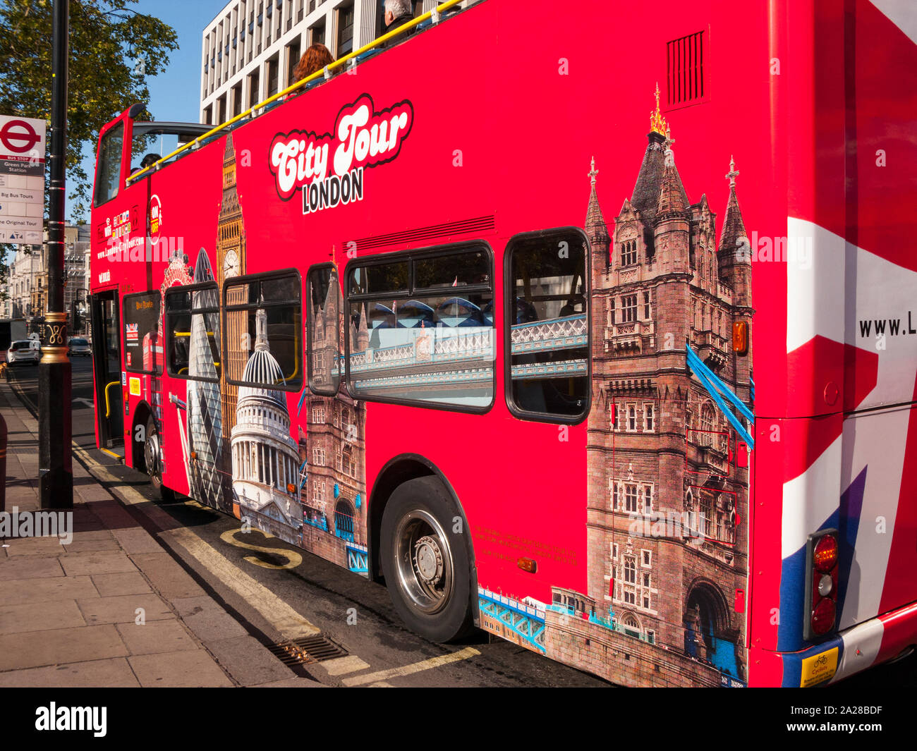 Open Top Tour Bus, Piccadilly, London Stockfoto