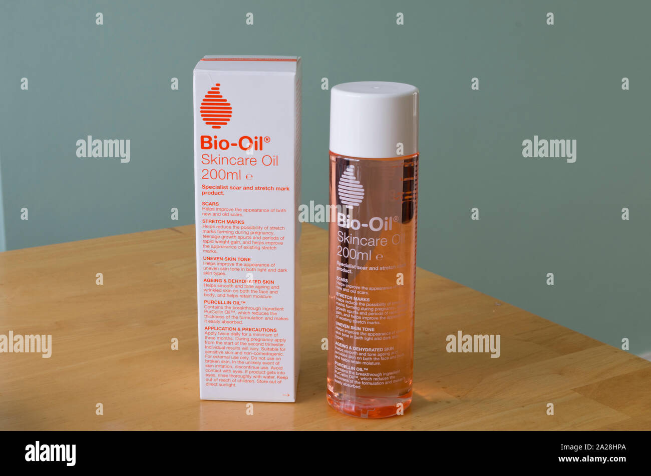 Bio-Oil Hautpflege Öl Stockfoto